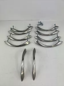 3.75'' Arch Shape Nickle Plate Satin Finish Cabinet Door Drawer Pulls 10 Pack - Picture 1 of 11