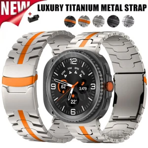 No Gaps Titanium Metal Strap Band For Samsung Galaxy Watch 8/8 Classic/Ultra 2 - Picture 1 of 40