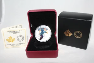 2016 Canada National Heroes Silver 999 Police $15 Proof Colored Coin - Picture 1 of 4