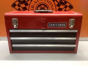 Vintage Sears Craftsman 3-Drawer Tool Box USA ๐บ๐ธ 20-1/2" x 8-1/2" x 12"H - Picture 1 of 15