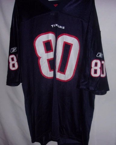 Vintage Houston Texans #80 Johnson Jersey Reebok Size XL Cover
