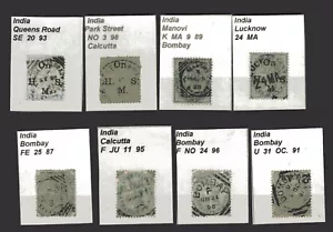 INDIA BRITÁNICA, 8 SELLOS DIFERENTES, CANCELAR, EN MUY BUEN ESTADO - Imagen 1 de 1