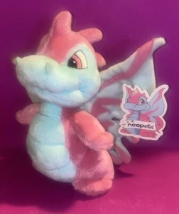 Y2K 2003 Neopets Faerie Scorchio 8 Zoll Plüschtier rosa Drache Spielzeug limitiert auch - Bild 1 von 5