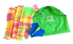 200 Mindscope Twister Trax Neon Glow in Dark Track Pieces w Switch Track w Bag - Picture 1 of 8