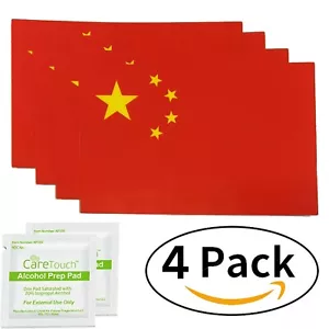 Set of 4 Vinyl China Flag Decal Stickers Weatherproof Spy Spot - Picture 1 of 5