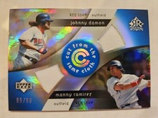 2005 UD Reflections Cut From the Same Cloth Ramirez, Damon. jersey 05/50 RED SOX