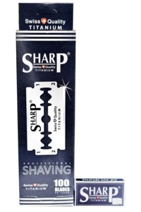 100 Titanium Razor Blades – Double Edge, Eco Shaving, 1+ Year Supply, Unisex - Picture 1 of 9