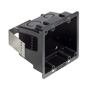 Arlington® FSR404BL Double Gang Non-Metallic Box (Black, 4 x 4 inches) - Picture 1 of 5