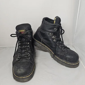 Dr. Martens Industrial Steel Toe Boots Mens Size 13 Black Slip Resistant DM229 - Picture 1 of 11
