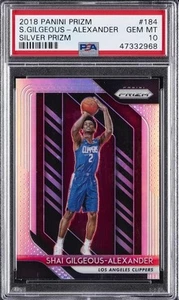 🌟 MVP 2018 PANINI PRIZM SILVER SHAI GILGEOUS ALEXANDER ROOKIE RC PSA 10 SGA GEM - Bild 1 von 2