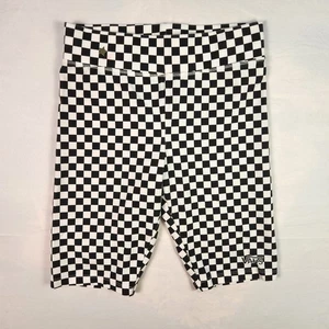 Short de vélo Vans femme XS noir blanc volant imprimé en V à carreaux - DÉFAUT - Photo 1/8