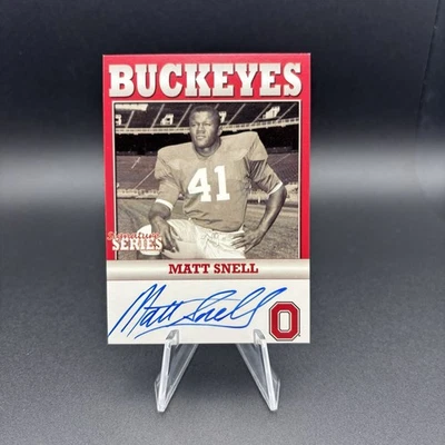 Matt Snell TK Legacy Ohio State Buckeyes Signature Autograph Card Auto B23 - Image 1 of 2