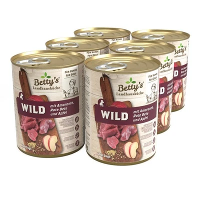 Betty's Landhausküche Hund Wild mit Rote Bete 6 x 400 g (9,75€/1kg) - Bild 1 von 2