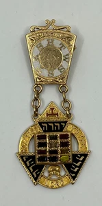 1916 14K Gold Masonic Past High Priest Jewel Medal AZ Ch No.1 Royal Arch RARE! - Picture 1 of 10
