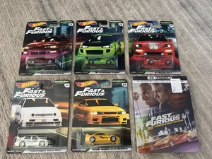 Hot Wheels Fast & Furious Original Fast Set Of 5 Plus New Steelbook Nissan Mazda - Picture 1 of 14