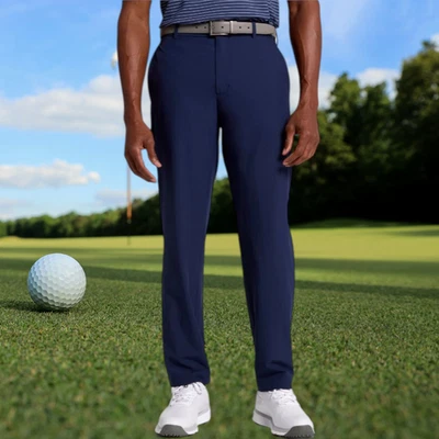 Walter Hagen Mens Big & Tall Performance 11 Majors Core Black/Navy/Khaki Pants - Image 1 of 4