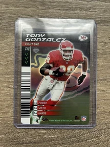 NFL Showdown 2002 HOLO FOIL Tony Gonzalez 1st Edition#207 Kansas City Chiefs HOF - Picture 1 of 2