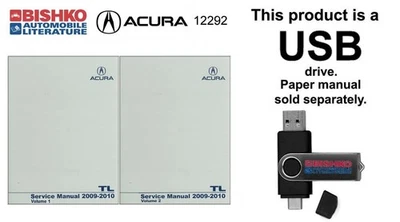 2009 2010 Acura TL Shop Service Repair Manual USB - Image 1 of 3