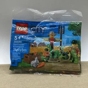 LEGO City - Farm Garden & Scarecrow (30590) 2022 NEW Minifig Pumpkin Rabbit Farm - Picture 1 of 4