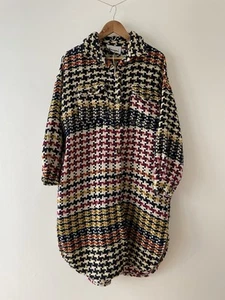 Timiami Unique Woven Colourful Coat Made in Italy Womens UK 12 Artist Boho - Picture 1 of 12