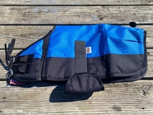 22" - 25" Showman blue 600 D waterproof miniature horse foal blanket - Picture 1 of 3