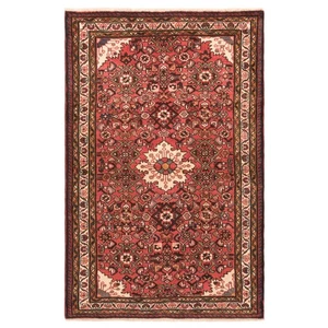 Hamedan 171x111 cm Handgeknüpfter Perserteppich Orient Wolle Carpet Rug Rot - Picture 1 of 12