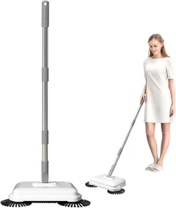 Handschub Bodenkehrmaschine Boden- und Teppichkehrmaschine 360° Drehung Kehren - Bild 1 von 12