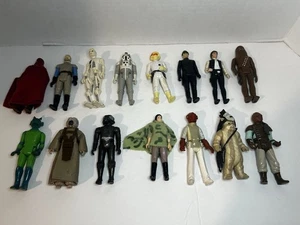 Vintage Kenner 1977-1983 Star Wars Lot of 15 Action Figures Leia Han Chewbacca - Picture 1 of 4