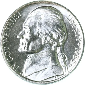 1986 D Jefferson Nickel Gem BU US Coin See Pics N930 - Picture 1 of 3