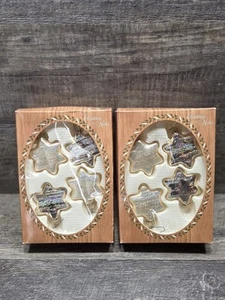 Kreb Ornaments Glass Star 2 Boxes Sparkles Christmas  - Picture 1 of 9