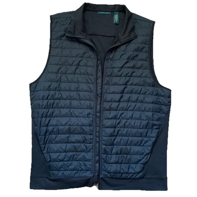 Жилет стеганый/пуховик Perry Ellis передний легкий темно-синий полиэстер размер XL - Изображение 1 из 4