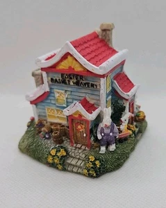 "THE BUNNY FAMILY VILLAGE"- Easter Basket Weavery EH10 - 1995 Dillard's/RETIRED - Picture 1 of 5