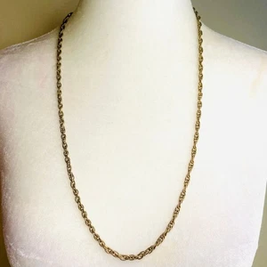 Collar cadena cuerda ancha tono oro Monet vintage  - Imagen 1 de 3