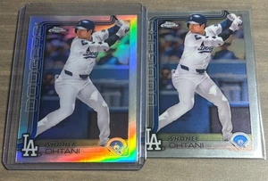 SHOHEI OHTANI 2025 TOPPS CHROME MVP BUYBACK LOT BASE + REFRACTOR - Picture 1 of 1