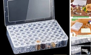 60-Slots Seed Storage Organizer Box with Label Stickers, Seed Storage - Picture 1 of 8