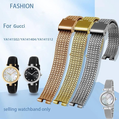 14mm per Gucci YA141504 141505 141512 Bracciale Acciaio Inox Cinturino Orologio