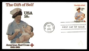 Mayfairstamps US FDC 1981 Washington D.C. American red cross First Day Cover aau - Picture 1 of 2