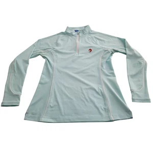 Peter Millar Women Sun Comfort Base Layer Shirt Gasparilla Inn & Club Small Aqua - Picture 1 of 8