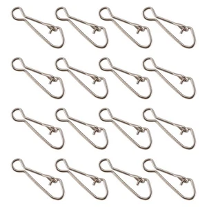 100pcs Fishing Hooks Snap Fishing Swivel Carabiner Hook Line 3897 - Picture 1 of 7
