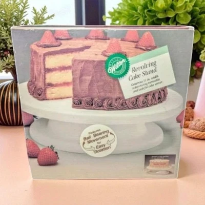 Wilton旋转蛋糕架11英寸带滚珠轴承机芯白色 — 第 1/4 张图片