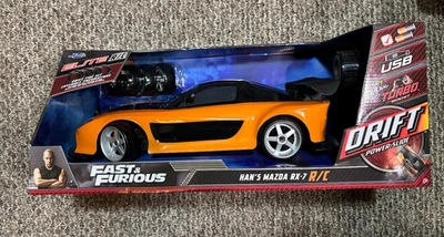 Fast & Furious Drift R/C – Han’s Mazda RX-7 Jada Toys Elite – New in Box Drift - Image 1 of 4