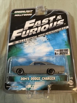 Greenlight Hollywood Series 1 Fast & Furious Dom's Dodge Charger #44610 Gray - Image 1 of 4