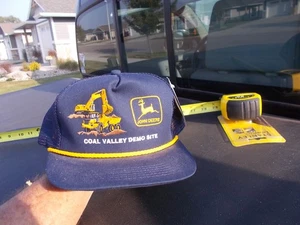 Vintage Coal Valley Demo Site John Deere Excavator Dump Truck  Snapback Cap - Picture 1 of 7