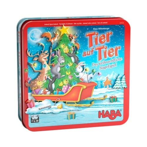 HABA Tier auf Tier – Weihnachtliches Stapelspiel für die ganze Familie - Bild 1 von 1