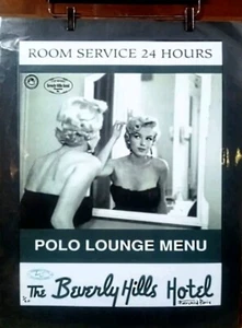 The Beverly Hills Hotel Polo Lounge Menu... Ltd. Edition, Signed Fairchild Paris - Picture 1 of 12