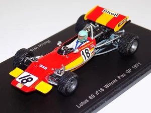 1/43 Spark Lotus 69 F2 car #18 Winner of Pau GP 1971 Reine Wisell S2147 - Picture 1 of 3