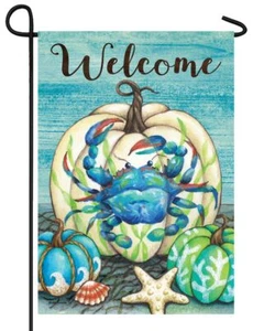 Bandera de jardín de calabaza Crabby - Imagen 1 de 1