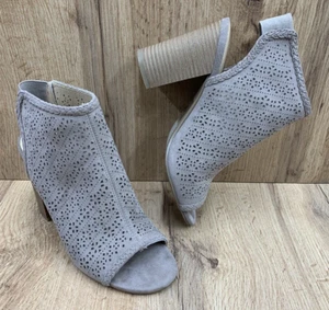 LC Lauren Conrad Hazelnut Heel Out Peep Toe Shoes Women's Size 7.5 Taupe 116367 - Picture 1 of 16