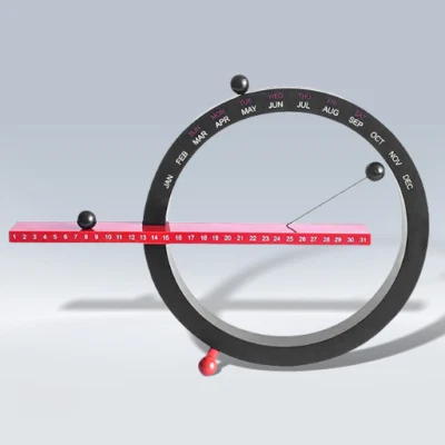 Magnetic Perpetual Flip Balls Calendar, Creative Office/Home Desktop Organizer - Image 1 of 4