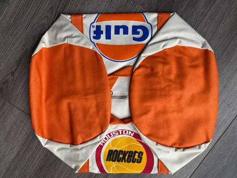Vintage Houston Rockets Gulf Oil Promo Tote Gym Bag 80s VERY RARE SGA NEVER USED Cover